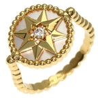 Dior Rose des Vents White Shell Diamond 48 Ring 18k Yellow Gold — view 2
