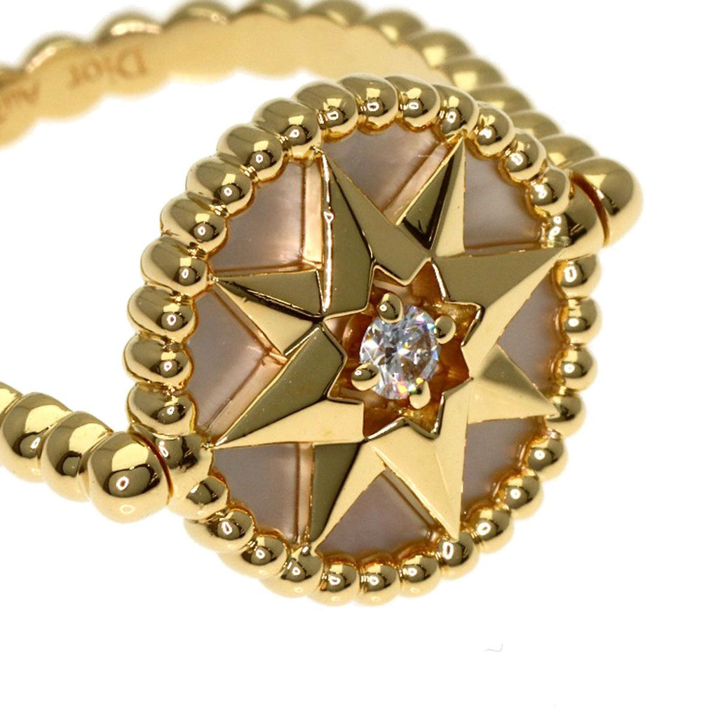 Dior Rose des Vents White Shell Diamond 48 Ring 18k Yellow Gold — view 7