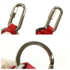 Louis Vuitton Porte Cles Dragonne Red Silver Leather Key Holder Key Ring — view 5