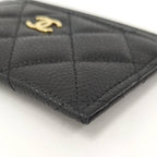 Chanel Classic Card Case Caviar Leather Black — view 4