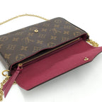 Louis Vuitton Pochette Felicie Monogram Fuchsia — view 5