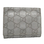 Gucci Card Case Guccissima Silver 4276