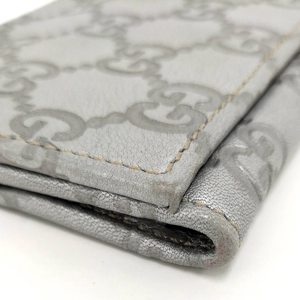 Gucci Card Case Guccissima Silver 4276 — view 4