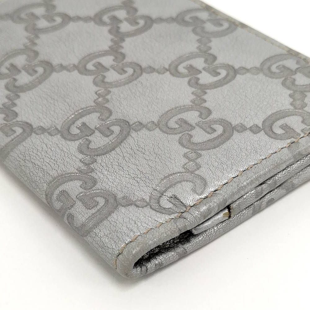 Gucci Card Case Guccissima Silver 4276 — view 5