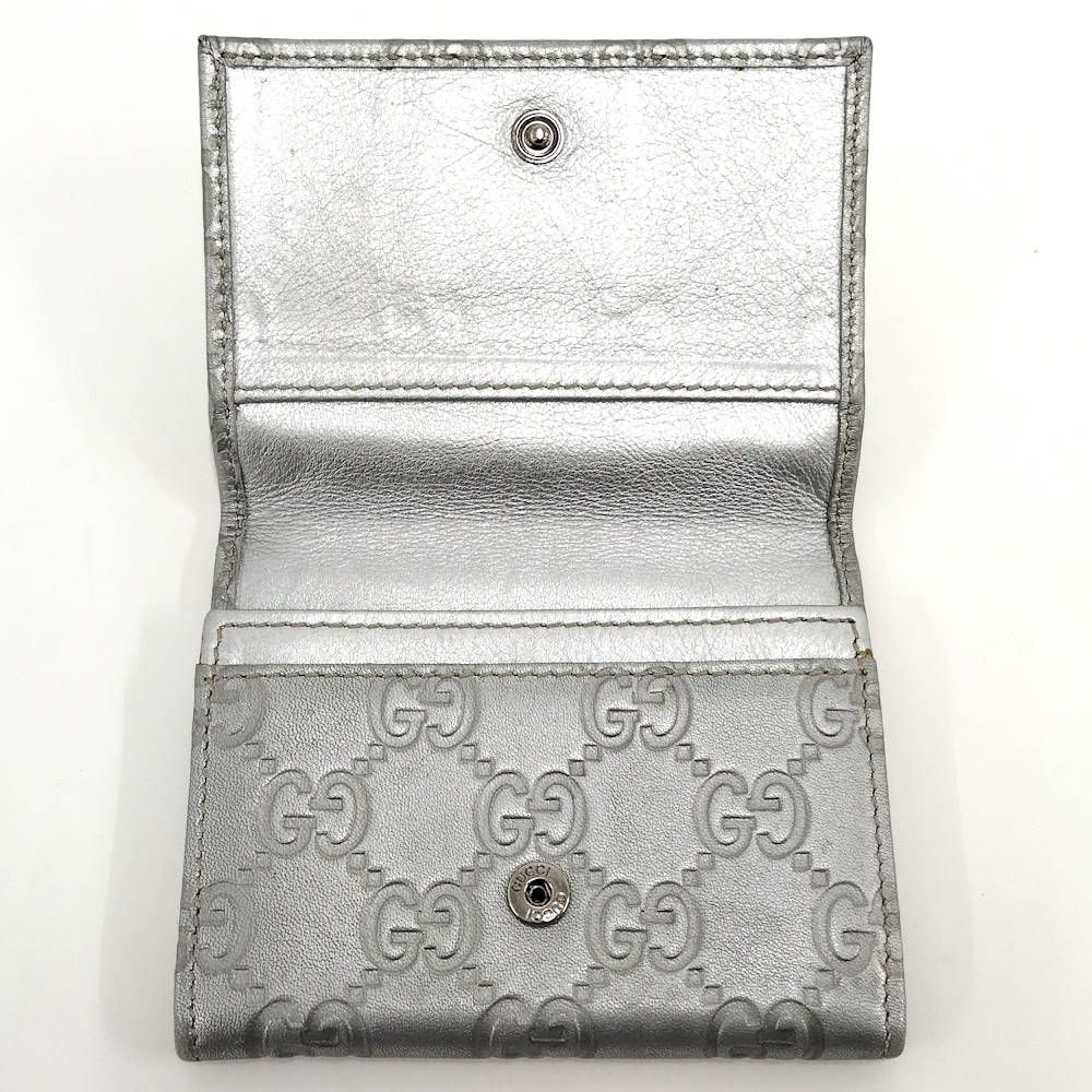 Gucci Card Case Guccissima Silver 4276 — view 2