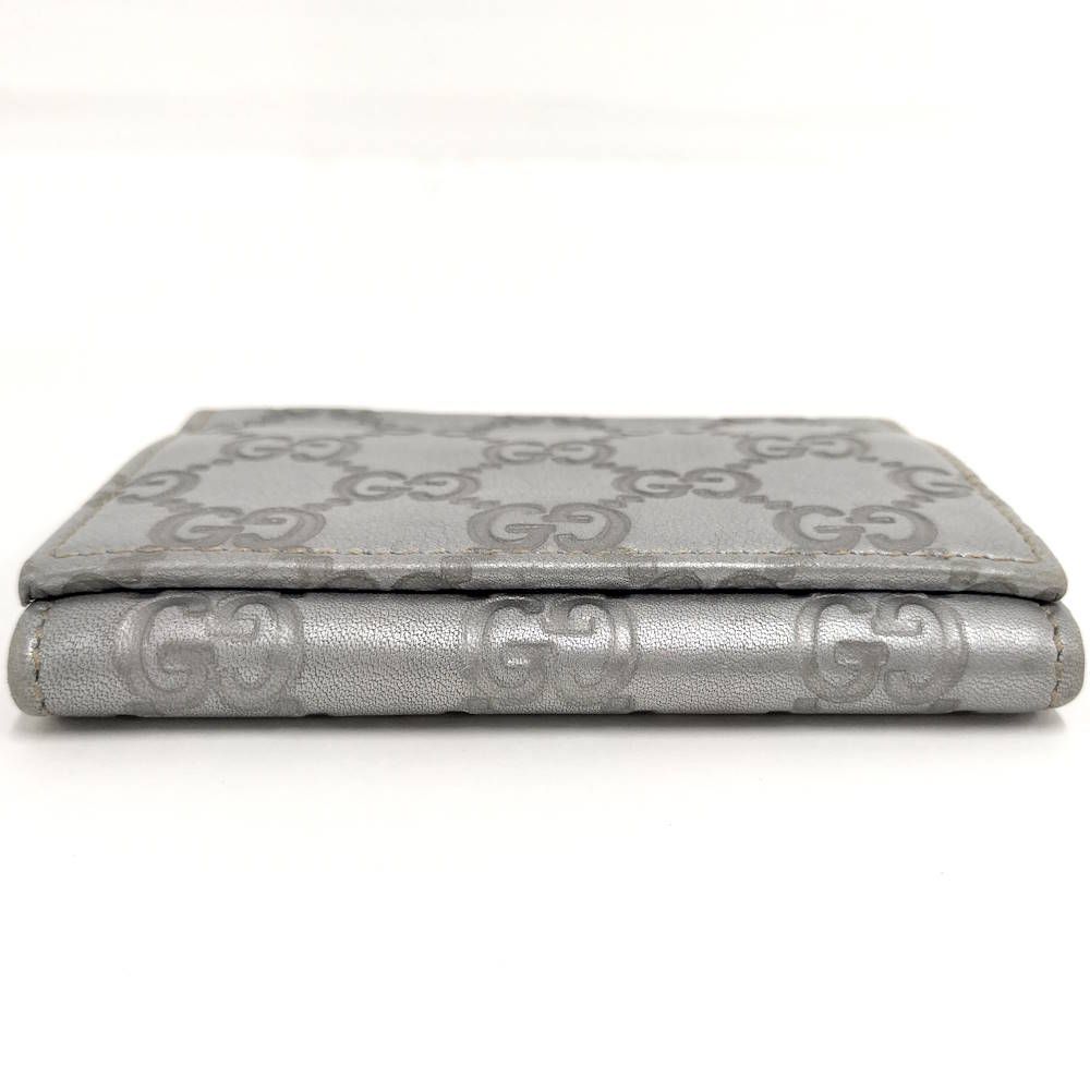 Gucci Card Case Guccissima Silver 4276 — view 8