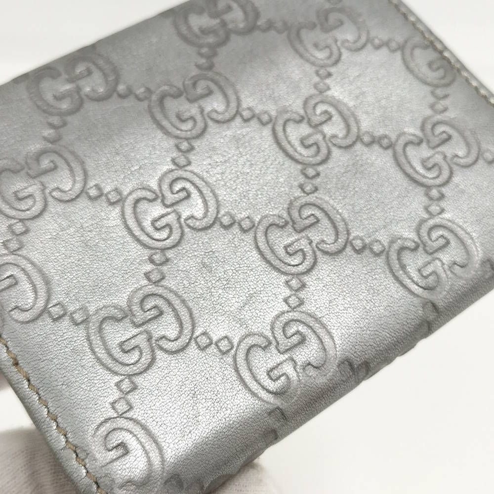 Gucci Card Case Guccissima Silver 4276 — view 6