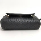 Saint Laurent Nolita Mini Chain Shoulder Bag Leather Black Gold — view 7