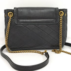 Saint Laurent Nolita Mini Chain Shoulder Bag Leather Black Gold — view 2