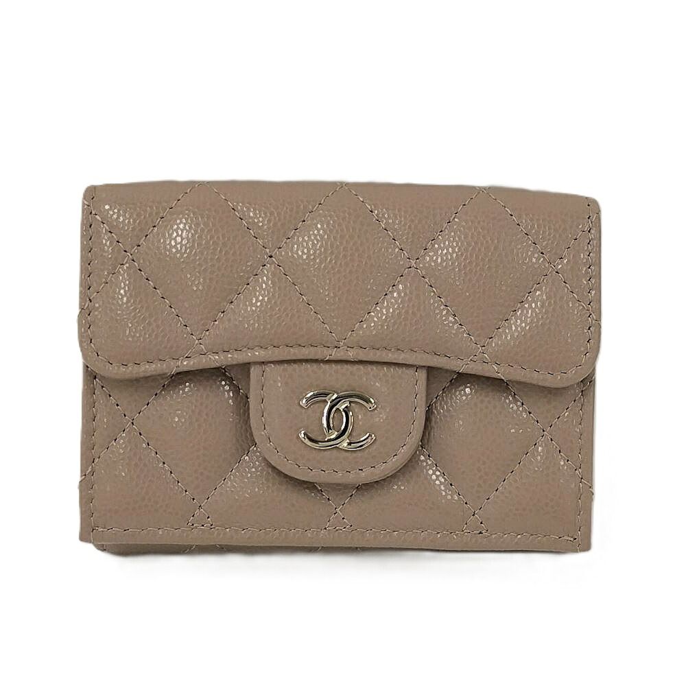 Chanel Classic Small Flap Compact Wallet Caviar Leather