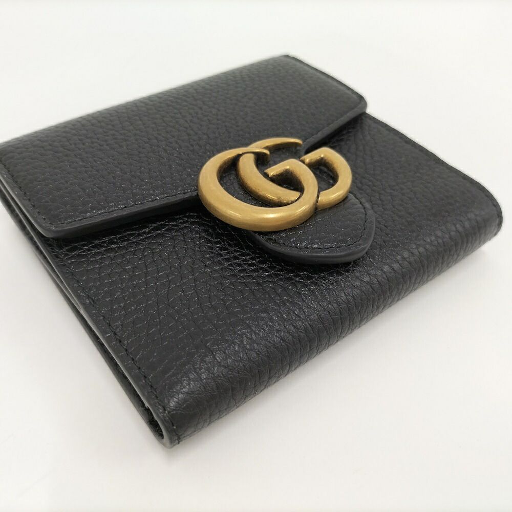 Gucci Bifold Wallet GG Marmont Leather Black — view 5