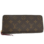 Louis Vuitton Portefeuille Clemence Monogram Fuchsia Wallet