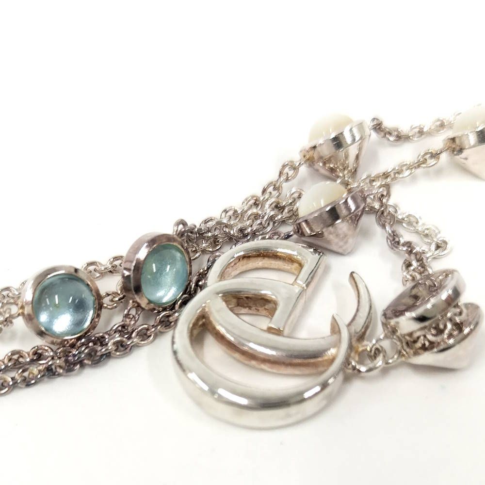 Gucci GG Marmont Necklace Turquoise Silver — view 7