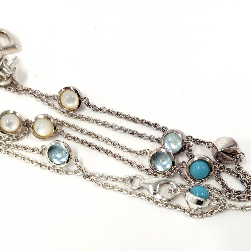 Gucci GG Marmont Necklace Turquoise Silver — view 8
