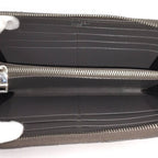 Saint Laurent Zip Around Wallet Leather Gray — view 2