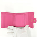 Chanel Compact Wallet Caviar Leather Pink — view 2