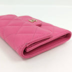 Chanel Compact Wallet Caviar Leather Pink — view 4