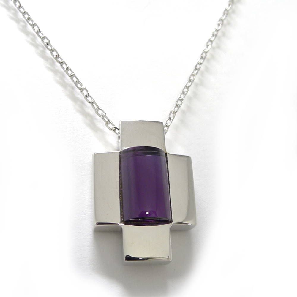 Gucci Necklace White Gold Amethyst