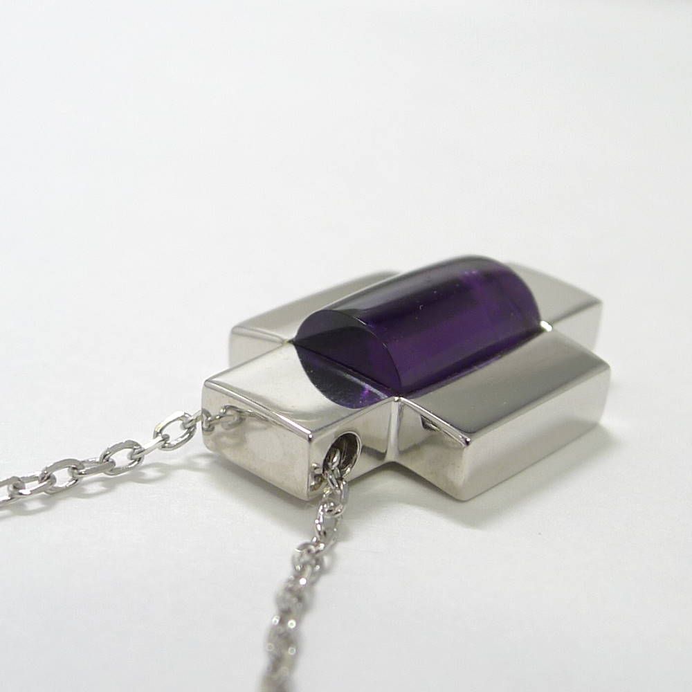 Gucci Necklace White Gold Amethyst — view 4
