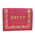 Gucci Bifold Wallet Leather Pink