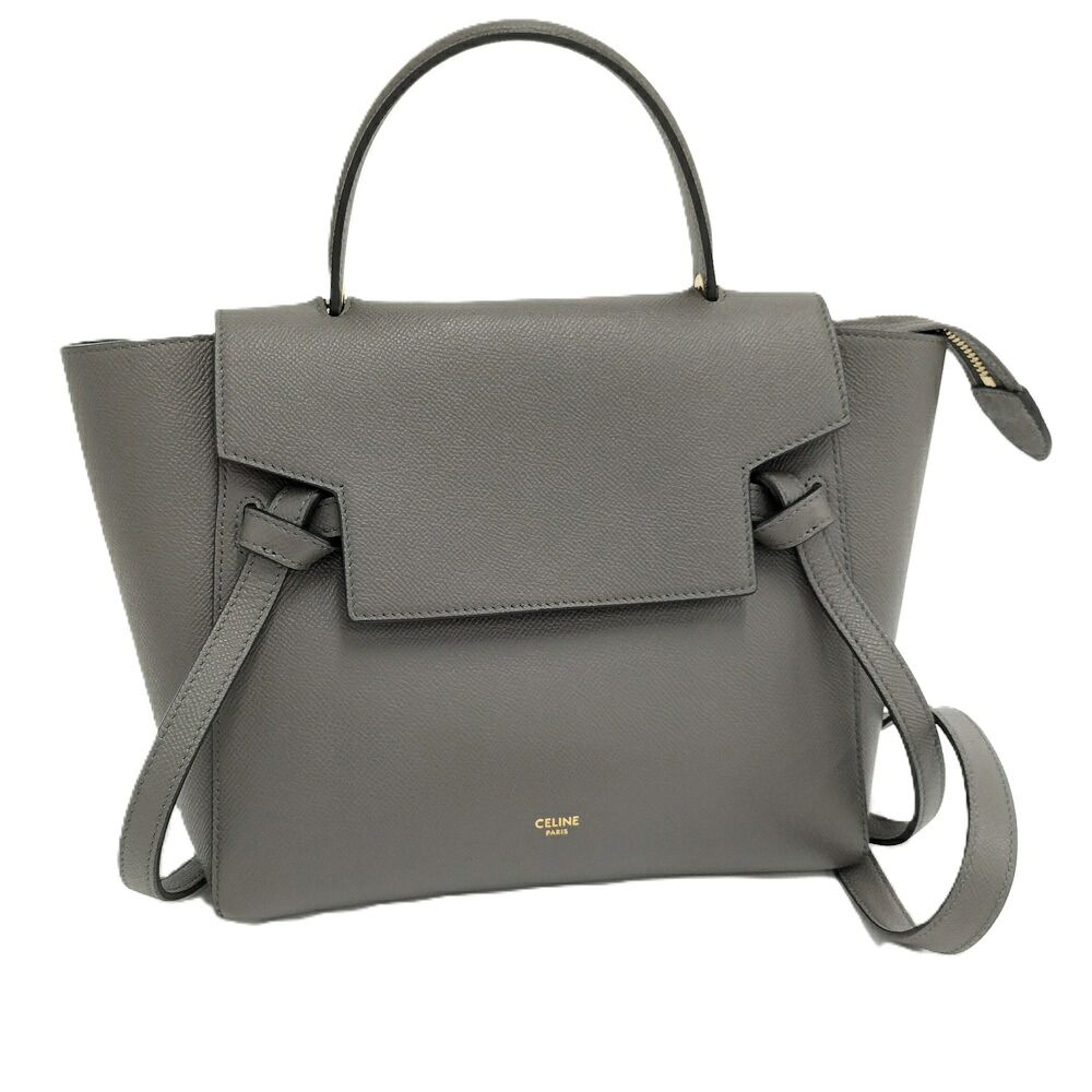 Celine Belt Bag Leather Gray