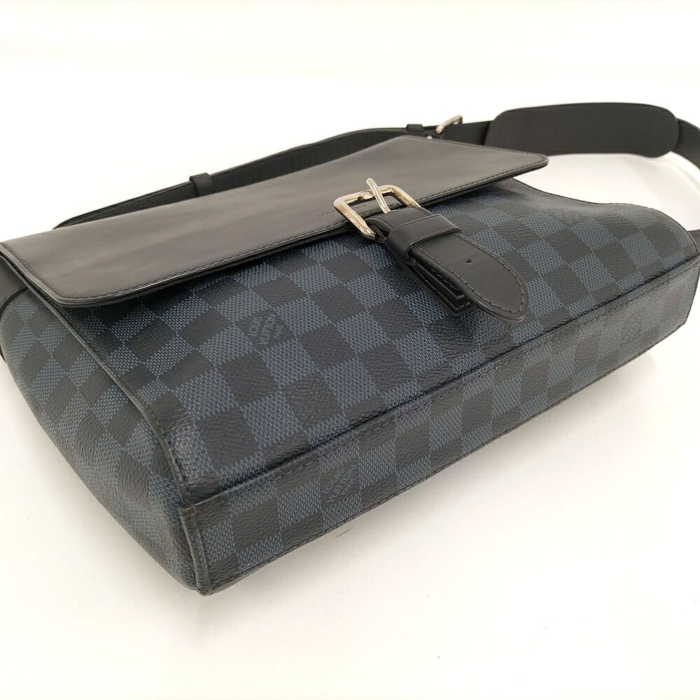 Louis Vuitton Newport Messenger PM Shoulder Bag Damier Cobalt — view 4