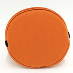 Hermes Sac de Panthere Shoulder Bag Toile Chevron Leather Orange — view 4