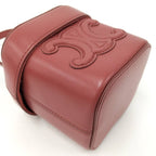 Celine Small Box Cuir Shoulder Bag Triomphe Leather — view 3