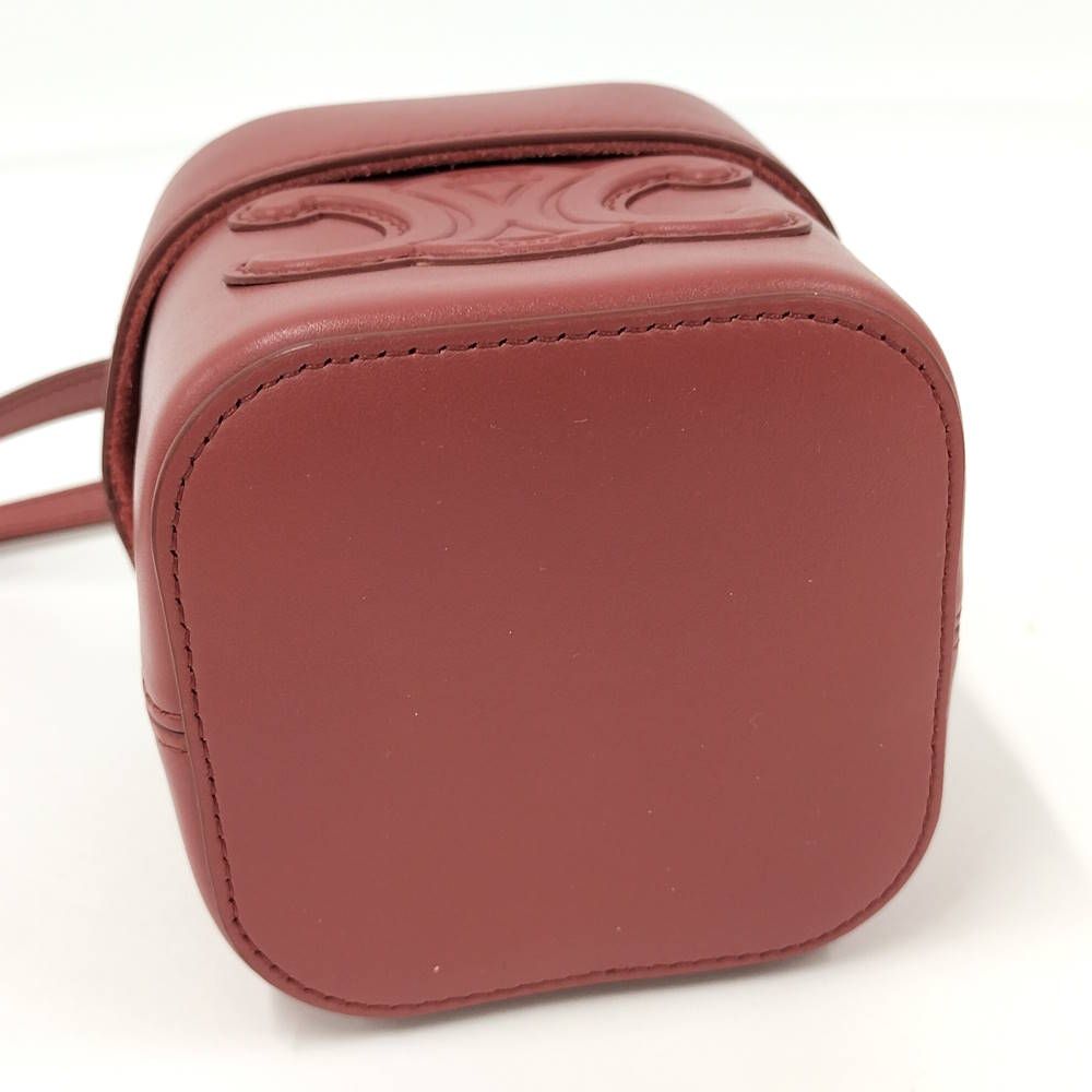 Celine Small Box Cuir Shoulder Bag Triomphe Leather — view 4