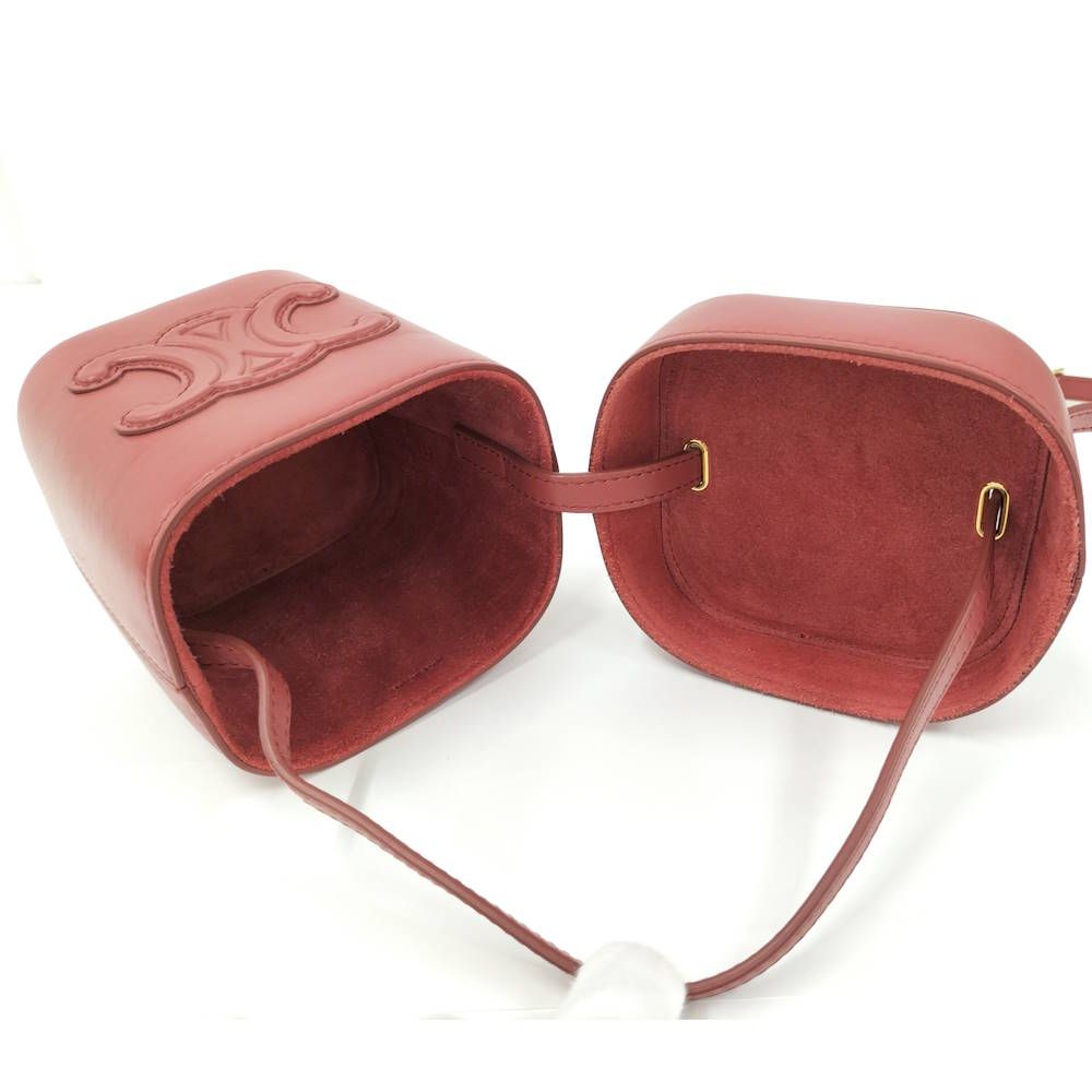 Celine Small Box Cuir Shoulder Bag Triomphe Leather — view 8