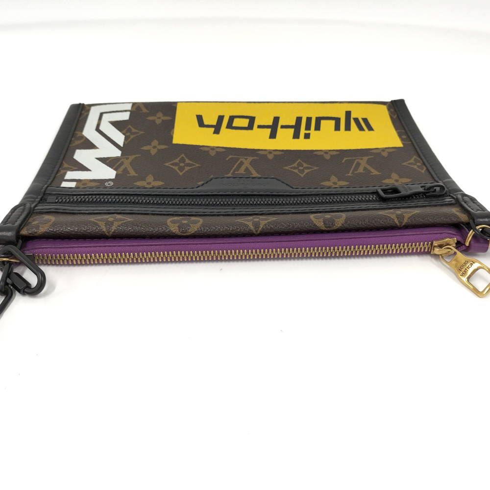 Louis Vuitton Flat Messenger Shoulder Bag Monogram — view 7