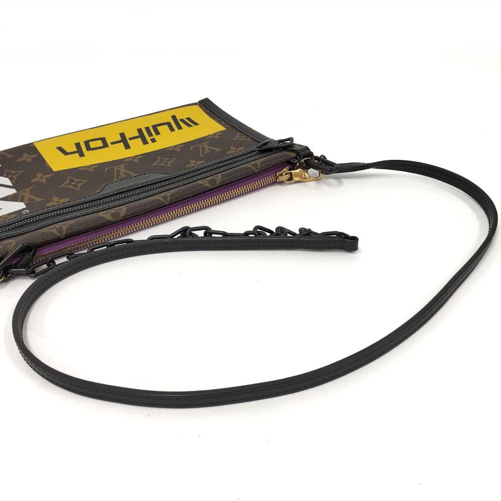 Louis Vuitton Flat Messenger Shoulder Bag Monogram — view 4