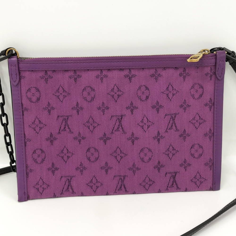 Louis Vuitton Flat Messenger Shoulder Bag Monogram — view 2