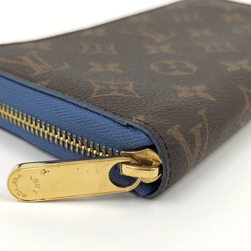 Louis Vuitton Zippy Wallet Zip Around Monogram Blue Jean — view 5