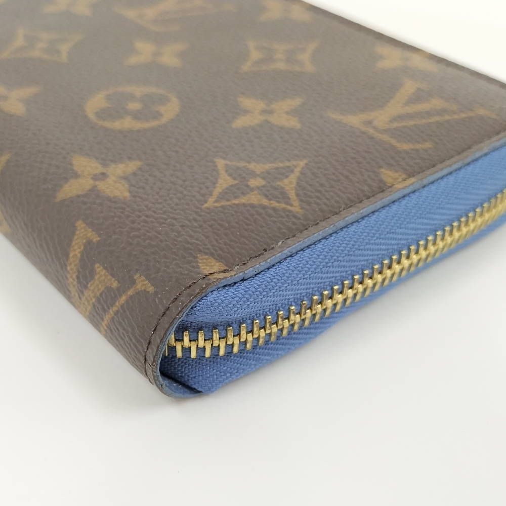 Louis Vuitton Zippy Wallet Zip Around Monogram Blue Jean — view 4