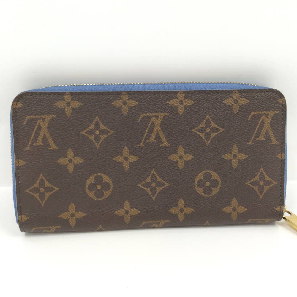 Louis Vuitton Zippy Wallet Zip Around Monogram Blue Jean — view 3