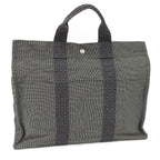 Hermes Herline Tote Bag MM Canvas Gray