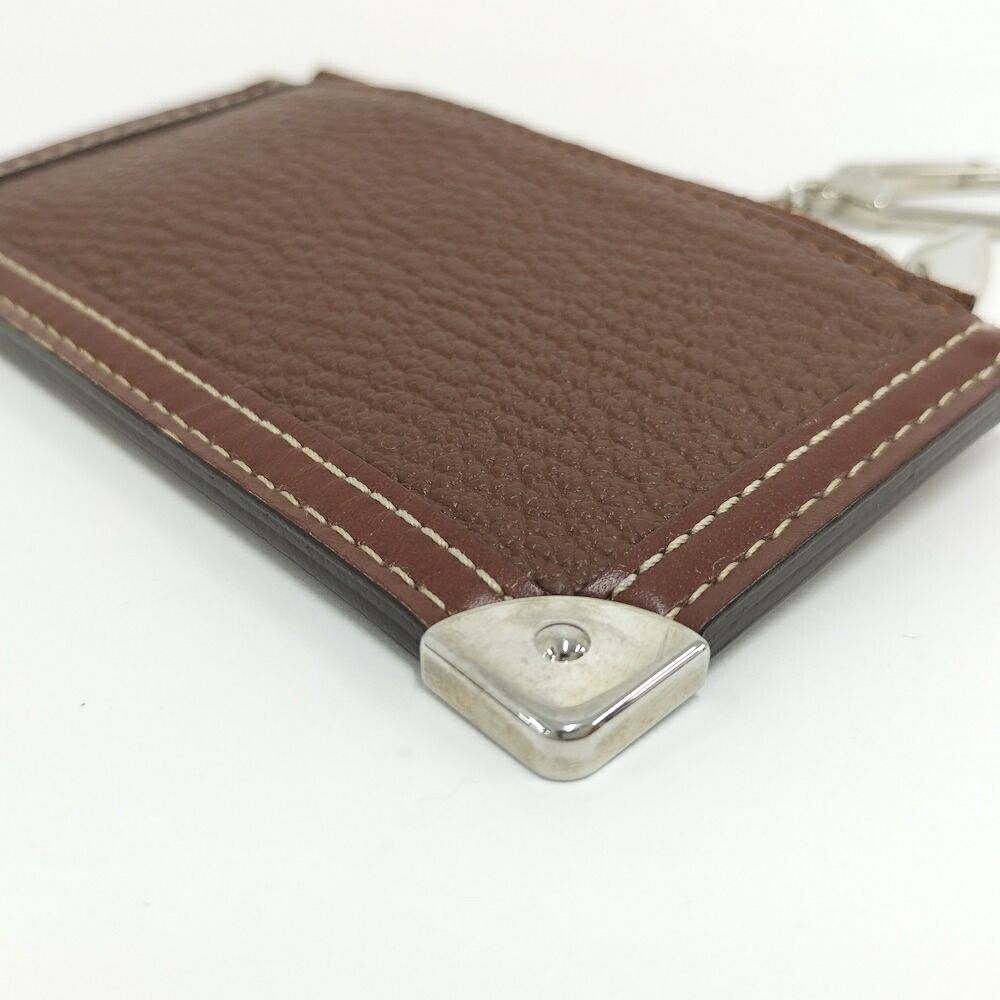 Louis Vuitton Pochette Cles Coin Purse with Key Ring Leather Brown — view 3