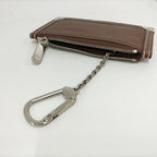 Louis Vuitton Pochette Cles Coin Purse with Key Ring Leather Brown — view 5