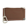 Louis Vuitton Pochette Cles Coin Purse with Key Ring Leather Brown