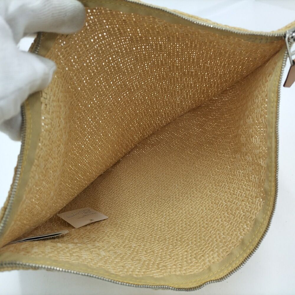 Hermes Bora Pouch GM Straw — view 8