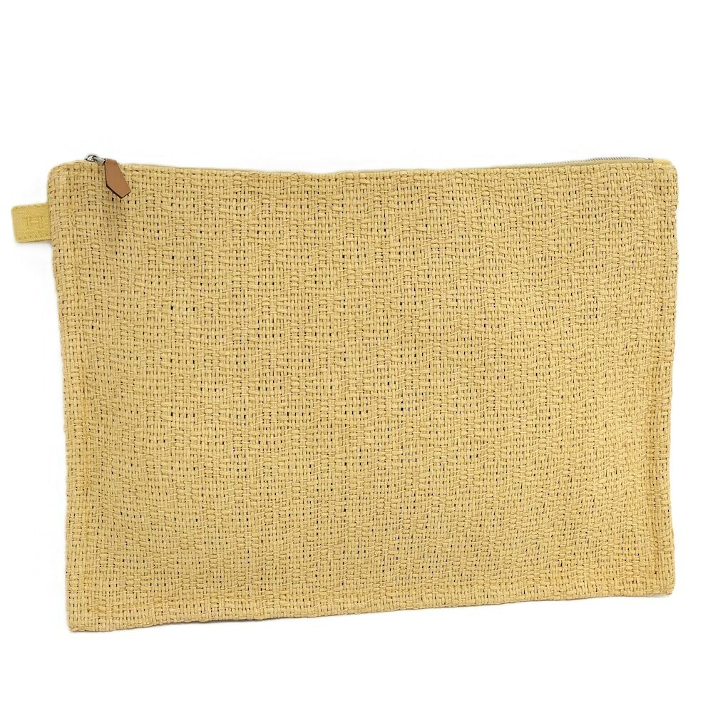 Hermes Bora Pouch GM Straw