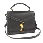 Saint Laurent Cassandra Top Handle Mini Bag 2-Way Leather Black