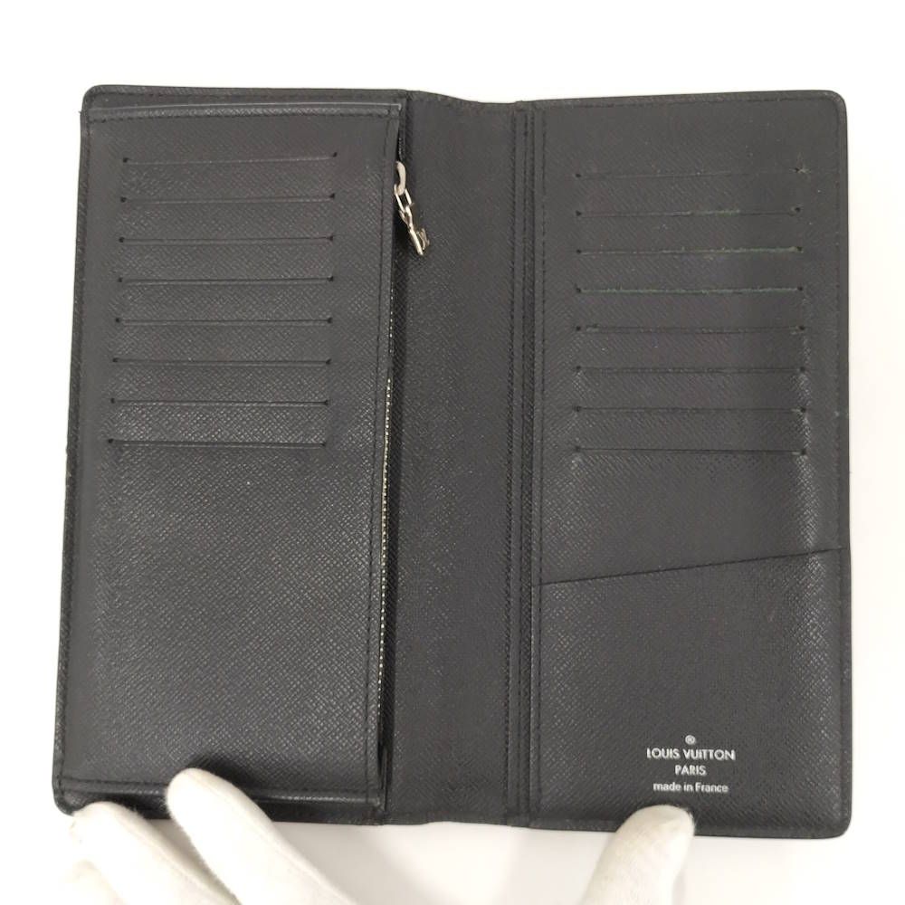 Louis Vuitton Portefeuille Brazza Wallet Taiga Noir — view 2