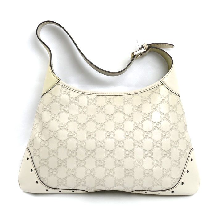 Gucci Guccissima Shoulder Bag White — view 2