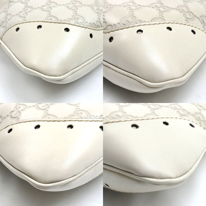 Gucci Guccissima Shoulder Bag White — view 6