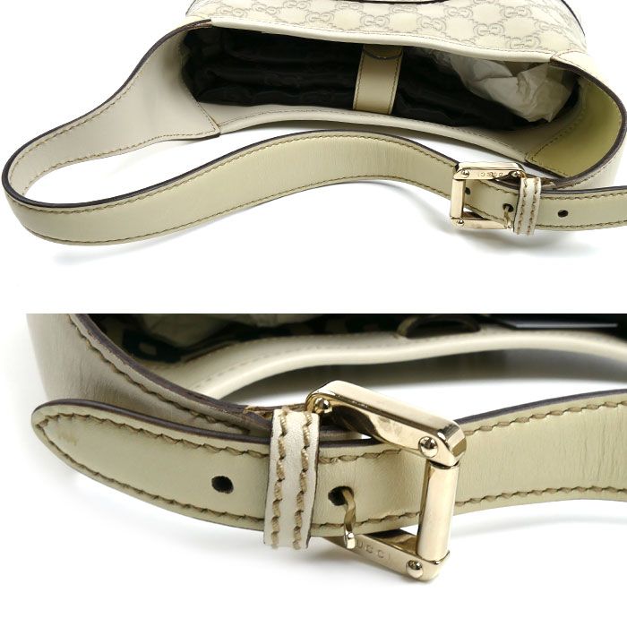 Gucci Guccissima Shoulder Bag White — view 4
