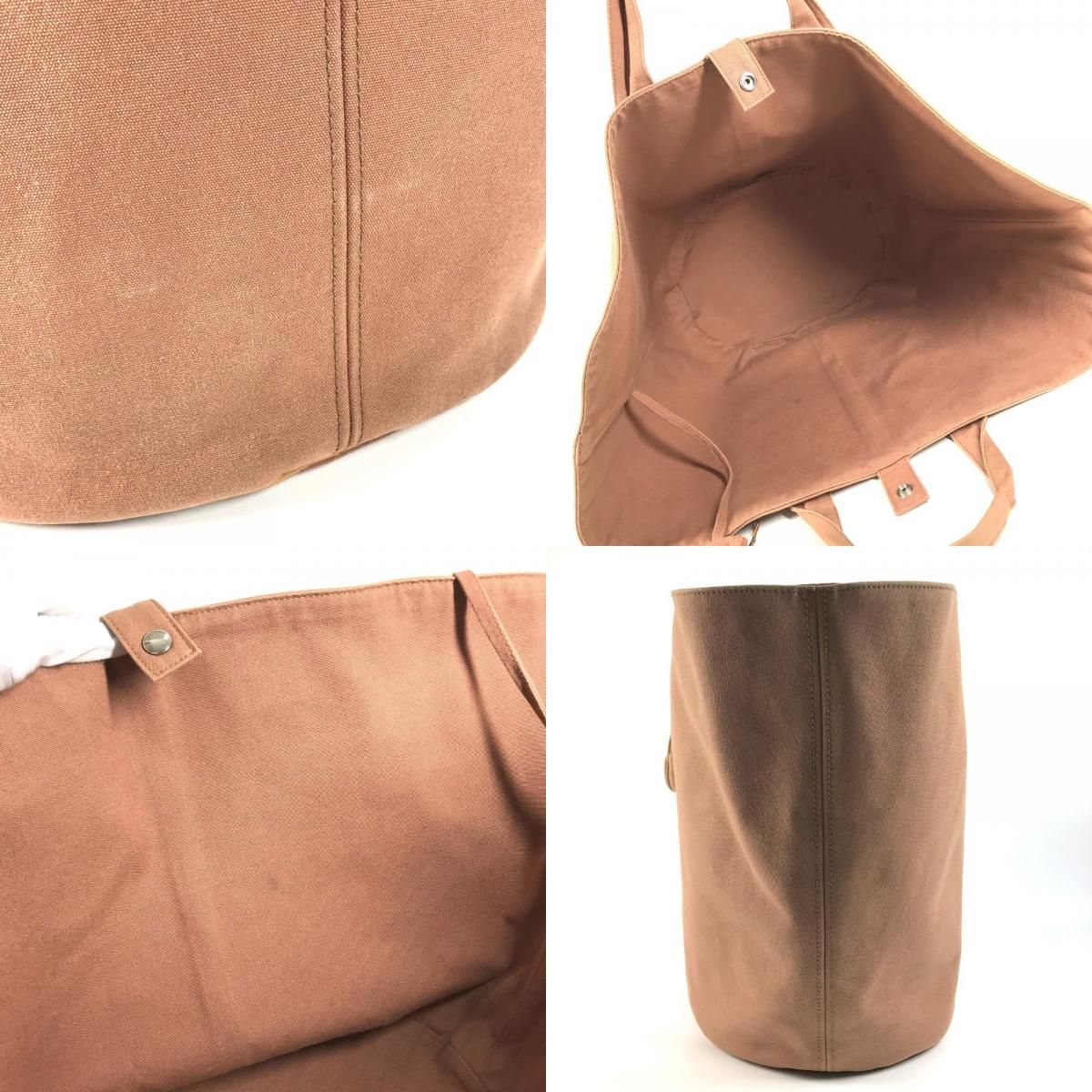 Hermes Handbag Panier de Plage GM Cotton Brown — view 7