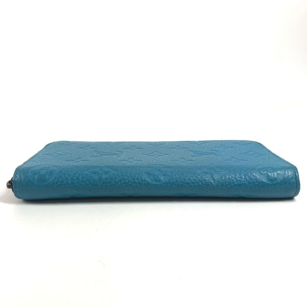 Louis Vuitton Wallet Zippy Vertical Taurillon Leather Blue — view 5