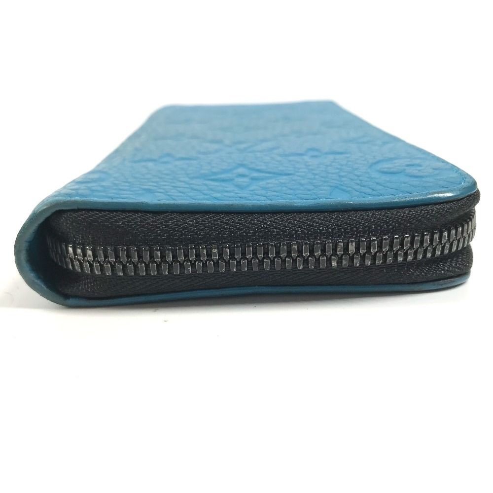Louis Vuitton Wallet Zippy Vertical Taurillon Leather Blue — view 4